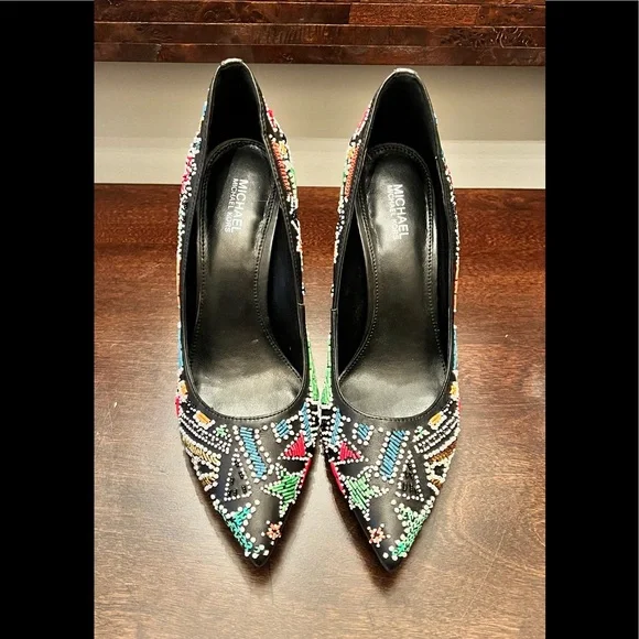 Michael Kors Keke Keke Party Bead Pump MICHAEL Michael Kors Shoes Michael  Kors Keke Party Bead Pump